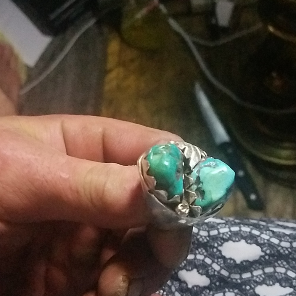 Sterling silver and turquoise ring